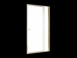 Adjustable Semi Frameless Shower Screen x 195cm Australian Safety Glass V63-828751
