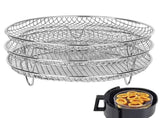 Air Fryer Accessories-Air Fryer Three Stackable Racks for Airfryer,Air Fryer Rack Stainless Steel V1370-AZ4-21545