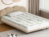 Giselle Bedding Pillowtop Mattress Topper 7.5cm Thick Bamboo Pad for Back Pain Relief Washable TOPPER-BAM75-D