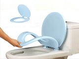 Quick-Release Round Toilet Seat with Soft-Close Lid, Durable Easy-Clean Plastic, Never Loosens, V1189-LWWAL-20260401-07264