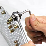 Head Rivet Nut Tool,Carbon Steel Rivet Nut Tool Set Rivet Nut Tool Kit,HighStrength Hand Rivnut V1369-AZ3-W-08106