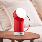 Lexon Orbe Portable Led Lamp With Moving Head PANTONE - 2035 Red V398-LD-LH88PT-R