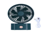 Portable Electric Fan 270&deg Shaking Head Desktop Fan with 10 Gears USB Charging for HomeGreen V1294-YM0901-3113210088612