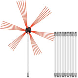 Chimney Sweep Kit 33FT Cleaning Kit Nylon Sooteater Cleaning Kit Flexible Brush Head V952-10MYCS00000000001V0