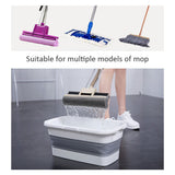Collapsible Mop Bucket Portable Plastic Bucket Folding Storage Basket with Handle V1294-YM0717-10101658