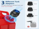 Fuel Transfer Pump with Auto-stop Sensor -3.2 GPM, 3 Tank Adapters, 51" Hose Portable Fuel Pump V1258-DP02-C-335