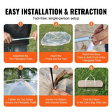 Sports Tent Instant Tent Shelter Weather Proof 1 Person Clear Bubble Tent V952-BWZPDRZTMFX5QJU6SV0