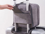 Grey Travel Shoes Bag with Large Capacity Zipper for Organized Shoe Storage and Hanging V1370-AZ4-14268