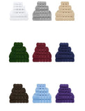 Khaki Luxury 6-Piece Combed Cotton Towel Bale Set - Ultra Soft & Absorbent Bath, Hand, Face Towels V888-ELOSUNG27902