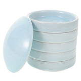 1Set Stackable Ceramic Pigment Plates Water Dropper Porcelain Paint Palette Tray V1192-AZ-W-30352