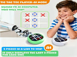4-in-1 Electronic Tic Tac Toe Game AI Battle, Two-Player Mode, Memory & Speed Challenge Handheld V1106-DZJZQ001