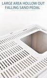 Foldable Cat Litter Box with Pull-Out Tray -Easy Cleaning and Anti-Splash Design Grey 51*41*38cm V888-ELOSUNG10445