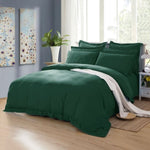 1000TC Tailored Super King Size Quilt/Duvet Cover Set - Dark Green V493-SK-17