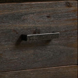 TV Cabinet with 3 Storage Drawers with Shelf Solid Acacia Wooden Frame Entertainment Unit in V43-TVC-NOW-CH