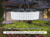Solar Pendant Lights with Remote Control Human Body Sensor 5 Modes 3 Timing Dimmable Outdoor IP65 V1294-YM0901-H49253