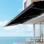 5.5m x 3.0m Retractable Folding Arm Awning Heavy Duty Full Cassette Motorised V63-842621