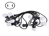 G50 Bulb String Light 5M 10LED White Globe Bulb Decorative Lamp for Outdoor Courtyard Garden Warm V1294-YM0901-3119210130712