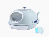 YES4PETS Cat Toilet Litter Box Tray House W Sky window Drawer Photocatalyst Purifier Blue V278-AT1002-2-PURIFIER-BLUE