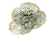 Metal Wall Decor Modern Stylish Triangular Ginkgo Flower Iron 3D Wall Sculpture for Living Room V1294-YM0626-3115220150211