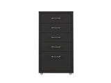 Levede 5 Drawer Office Cabinet Drawers Black HO0575-5-BK