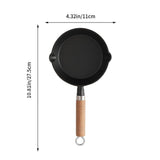 1Set Nonstick Egg Frying Pan Long Handled Oil Skillet with Stove Rack Assorted Colors V1369-AZ3-W-17421