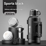 316 Stainless Steel Thermos Large Capacity Thermos Portable Thermos Flask - Green - Size 1500ml V1102-122-29524-GRN-1500ML