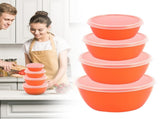Set of 7 Small Durable 2oz Freezer Containers with Screw Lids - Multicolor, Stackable, Dishwasher V1189-LWWAL-20260401-06280