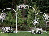 Fin Set Of 3 Wedding Arch Balloon Frame Metal Arch Backdrop Stand Birthday Party V767-HQ-XJ1348-V1