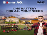 BAUMR-AG 20V 4Ah SYNC Lithium-Ion Battery, Replacement or Spare Battery, Rechargeable V219-TOLBATBM204A