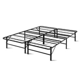 Artiss Folding Bed Frame Metal Base - Queen FOLD-D-QUEEN-BK