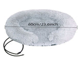 USB-Powered Heated Round Pet Bed with Removable Washable Cover, 5-Level Temperature and Timer V1341-ZY-8PMUF5FA-MULTICOLOR-60CM