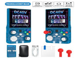 DC40V Retro Handheld Game Console, 4 Inch IPS Display, 64GB 20000 Preloaded Retro GamesTranslucent V1300-DC40V-TRANSLUCENT-BLUE