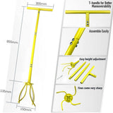 Soil Tiller Long Handle Widely Use Comfortable Grip Handheld Twist Tiller Soil Scarifier Gardening V1369-AZ3-W-04709
