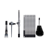 4M Telescopic Gutter Cleaning Tool Kit with Adjustable Pole, Gutter Brush & Gutter Rake V63-959271