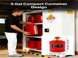 Safety Gas Can, 19 L Type I Red Safety Can for Gasoline with Stainless Steel Flame Arrester, V952-IXAQGHSJS5JL94ZJ9001V0