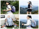 Lightweight Hiking Backpack 20L Black - Ultralight Oxford Cloth Daypack with Breathable Mesh Back, V888-ELOSUNG57058-1