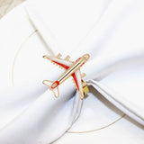 4Pcs Alloy Napkin Rings Set Elegant Dining Table Napkin Clasps for Special Events V1369-AZ3-W-18085