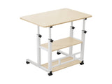 Artiss Laptop Desk Height Adjustable Mobile Workstation Computer Desks 60CM LA-DESK-C-60-2T-WH