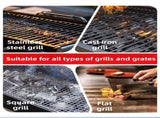 3-in-1 Sliver Cordless Electric Grill Cleaner Built-in LED & USB Charging - Waterproof High Power V888-ELOSUNG49178