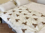 Air Conditioning Blanket Quilt Lightweight Bear Pattern Summer Blanket for Noon Break 150x200 V1294-YM0716-3117220185111