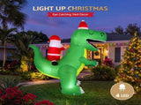 Jingle Jollys Christmas Inflatable Dinosaur 2.5M Illuminated Decorations XMAS-INF-DINO-SAN-8FT