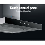 Devanti 600mm Range Hood 60cm Rangehood Glass Stainless Steel RH-D-M75-60-SR-BK