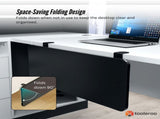 Tooleroo Folding Tray Desk Extender - Clamp-On Table Extension Shelf Black V238-SUPDZ-41974818668624