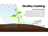 Instahut 1.83x50m Weed Mat Woven Fabric Weed Mat Control Matting Garden Plant WD-B-183X50-BK