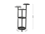 Levede Plant Stand Outdoor Indoor Flower Black Medium UM1189-M-BK_NZ