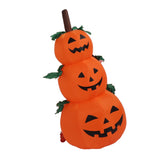 3.9ft Halloween Inflatable 3 Pumpkin Stack Light 100240V Halloween Inflatables Stacked Pumpkins for V1294-YM0901-3115230076511