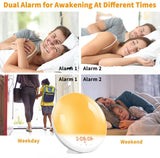 1 Pack Wake Up Light Alarm Clock with FM Radio and Sunrise Sunset Simulation V1188-MS-325-0280