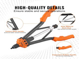 Rivet Nut Tool, 16 Rivnut Tool Kit with 13PCS Metric and SAE Mandrels, 186PCS Rivet Nuts, M3, M4, V952-MLMQBZDTDSBSA9LDQV0
