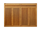 Artiss Shoe Rack Cabinet 30 Pairs Storage Cupboard Bamboo BAM-D-SHOE-4D-WD