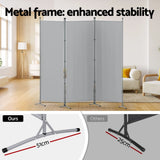 Artiss 3 Panel Room Divider Set of 2 Folding Privacy Screen Fabric Room Separator Partition Grey RD-D-PLY-260-GYX2